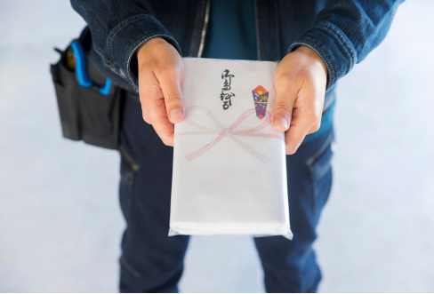 ご近隣へのご挨拶、足場組立前の調査